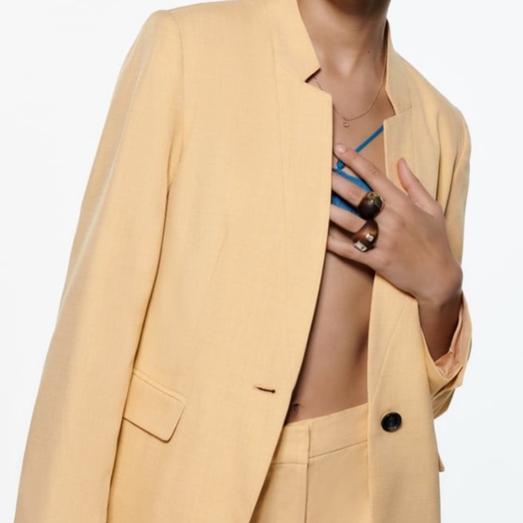 NWT Zara basic inverted lapel blazer - Picture 3 of 4
